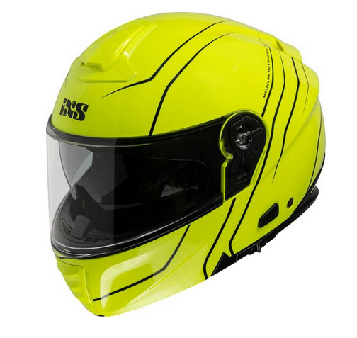 Flip Up helmet iXS460 FG 2.0 yellow fluo black kaciga